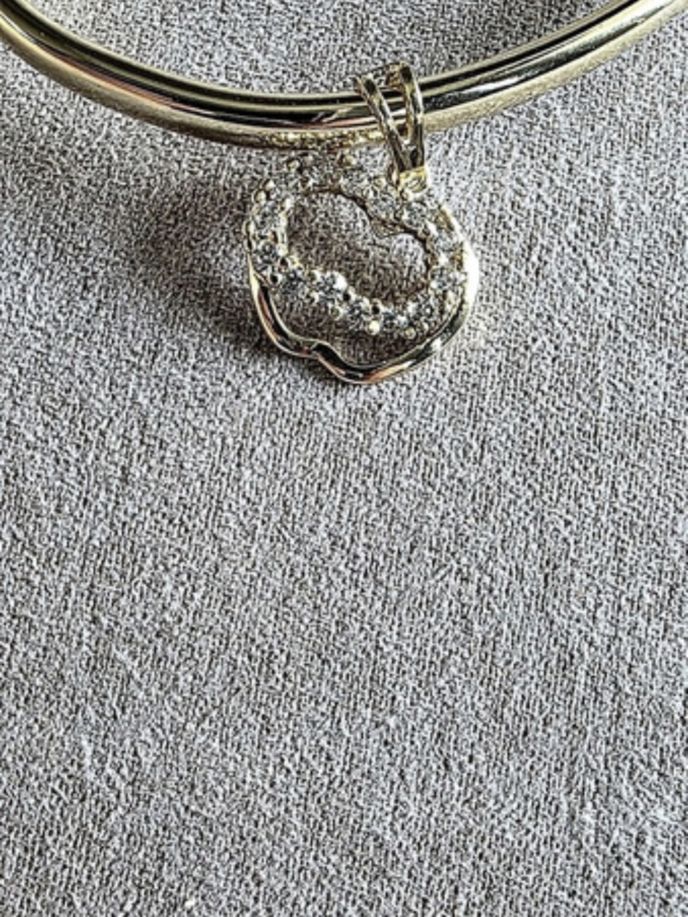 14k Gold Plated Apple Charm